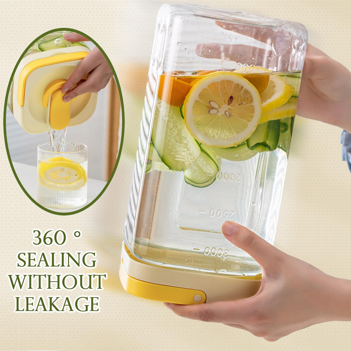 3.5L Plastic Beverage Dispenser W40236