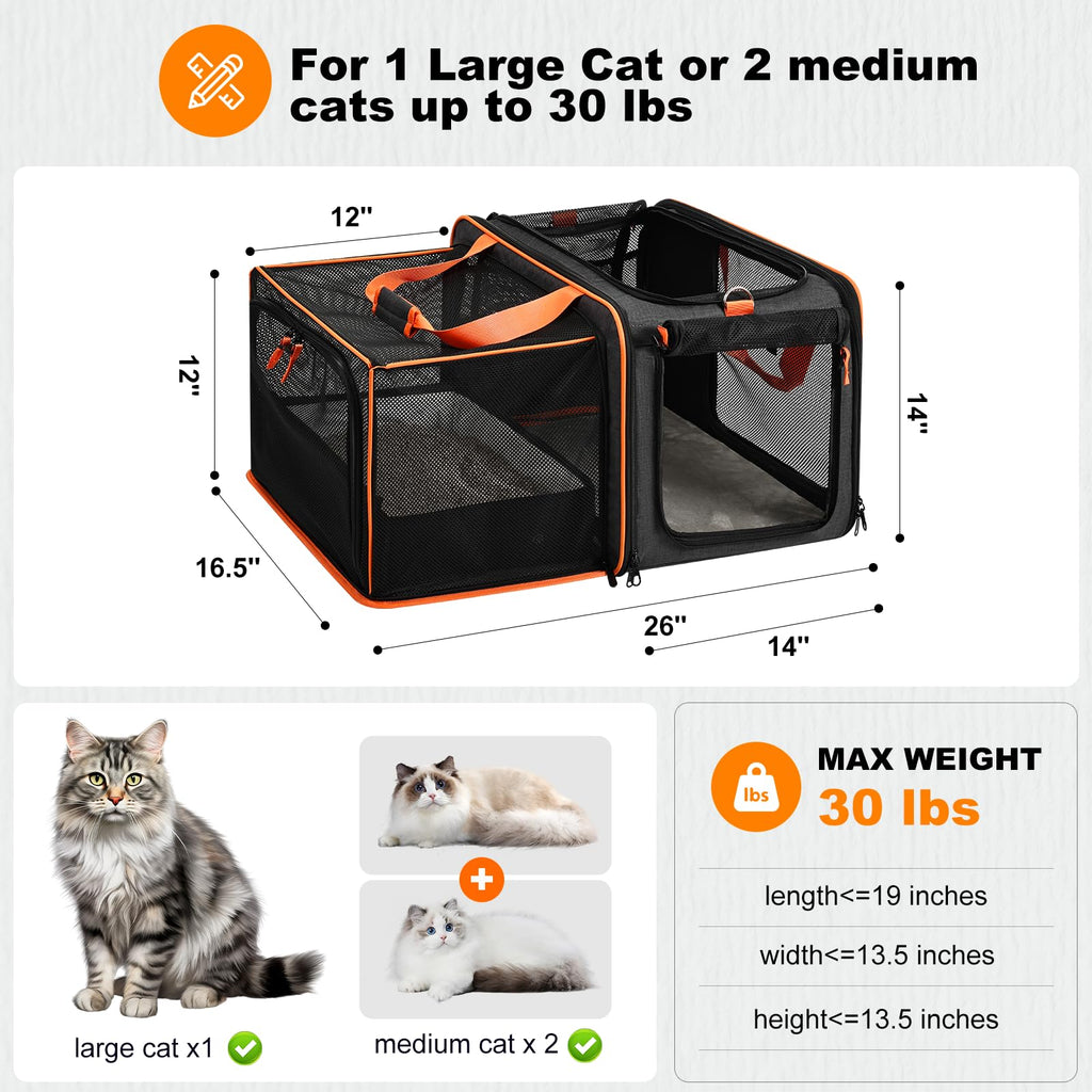 Expandable Large Cat Carrier K846