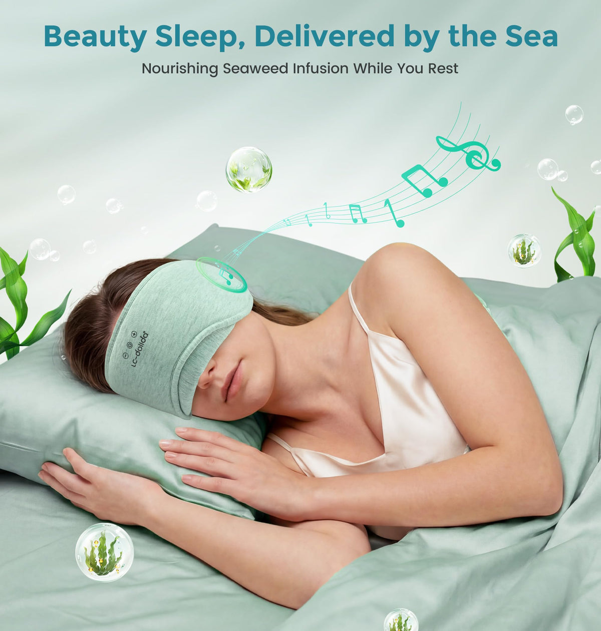 Sleep Mask Bluetooth Wireless Music Eye Mask D7018