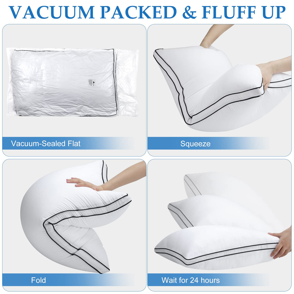 King Size Set of 2 Bed Pillows E801