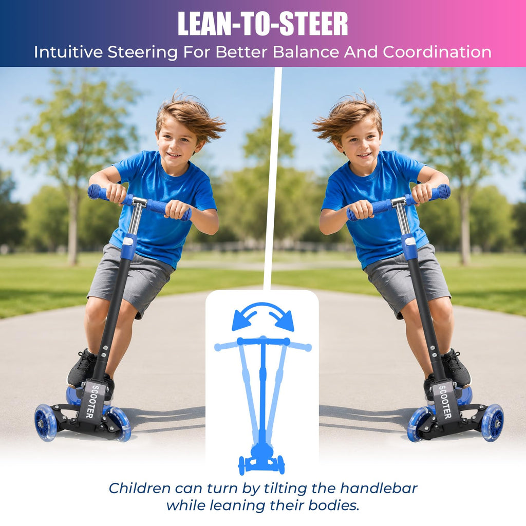 3 Wheel Kids Scooter with LED Light-Up G44926