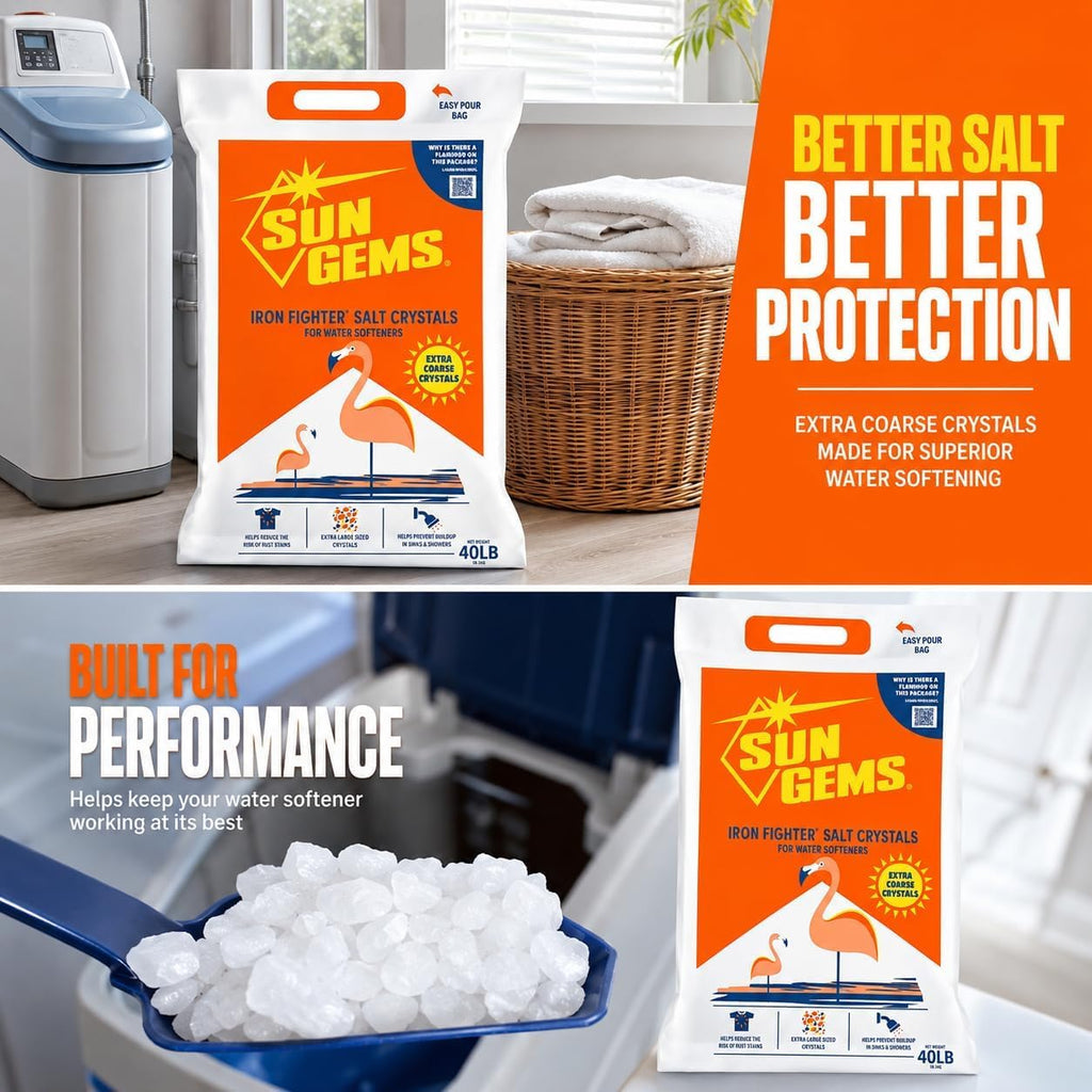 40 lb Extra Coarse Water Softener Salt Crystals N22811
