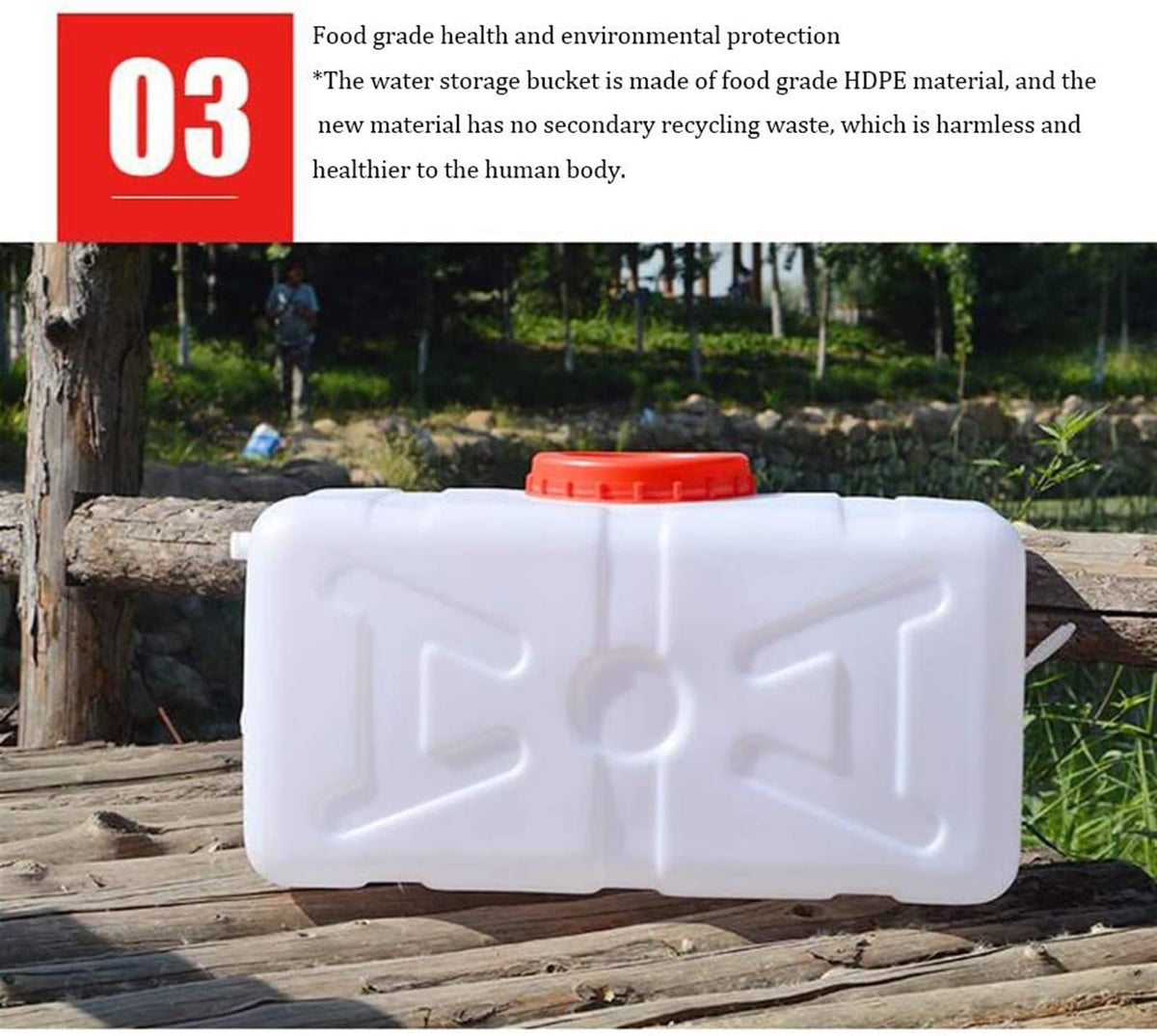 Camping Water Storage Bucket with Faucet I7076