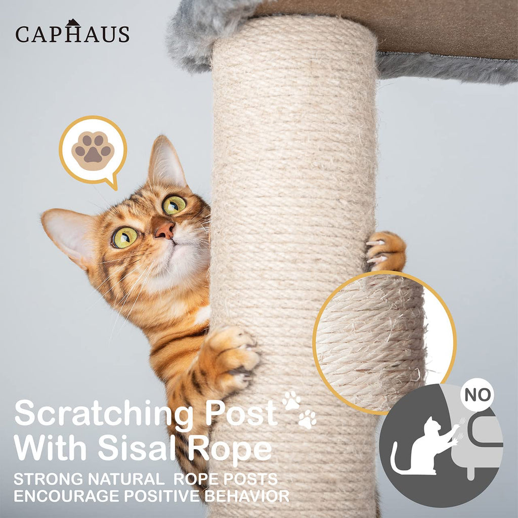 70-Inch Multi-Level Cat Tree with Hammock and Cat Cave P3734