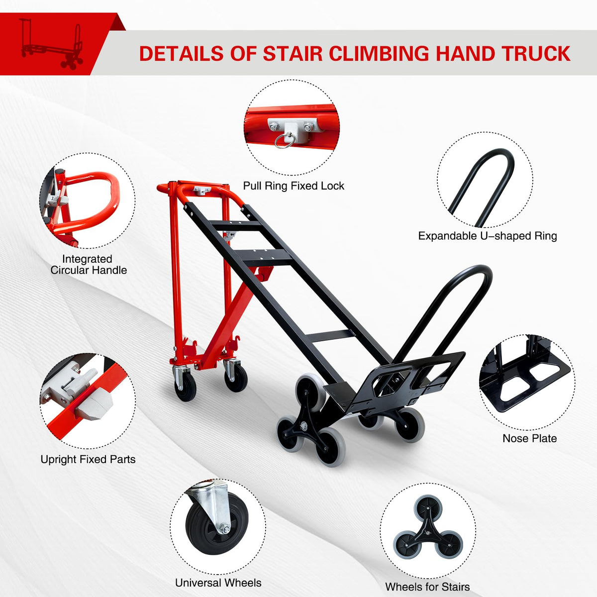 Stair Climbing Dolly Cart with Wheels F263653