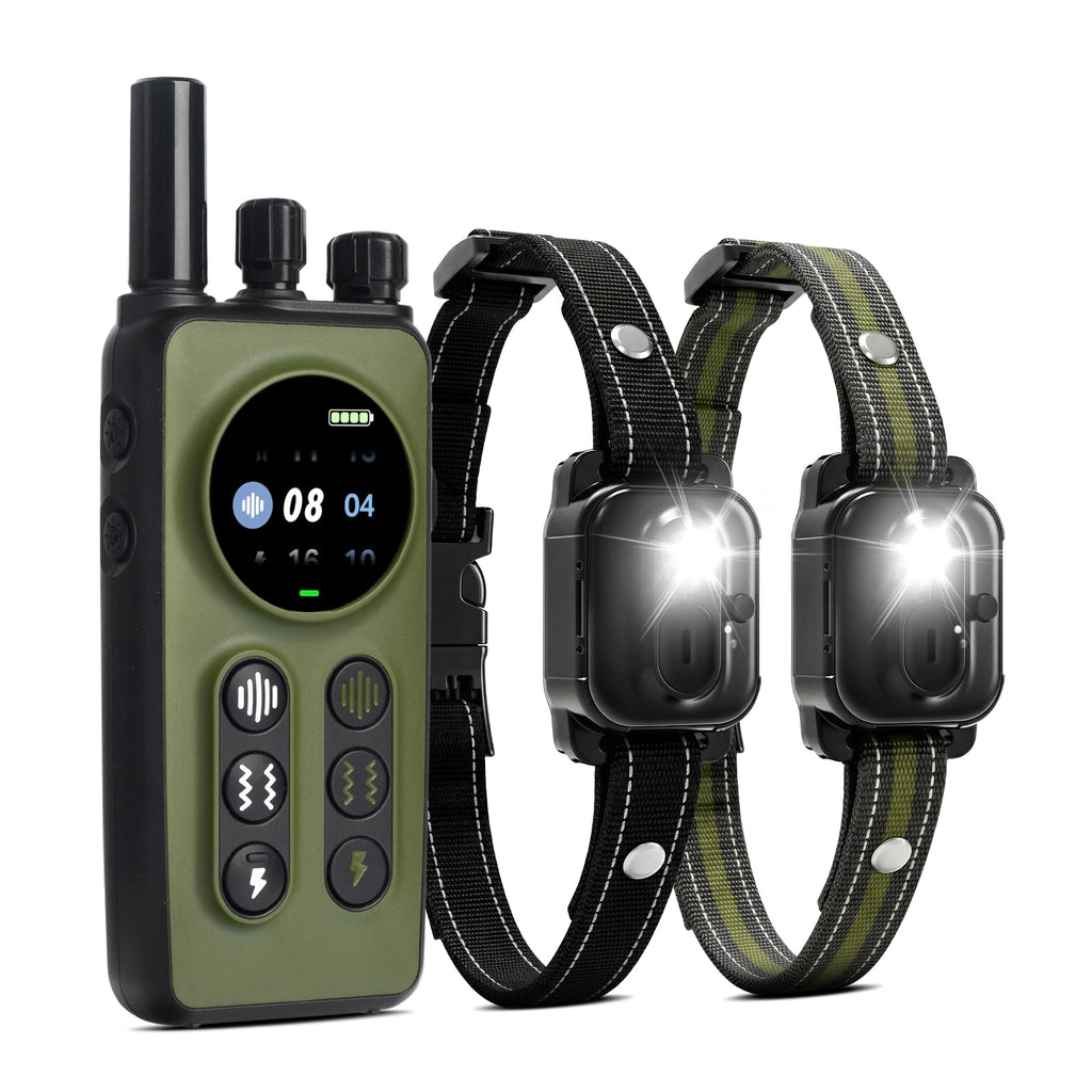Shock Collar for 2 Dogs, 4 Modes, IPX8 Waterproof Dog Training Collar W9639