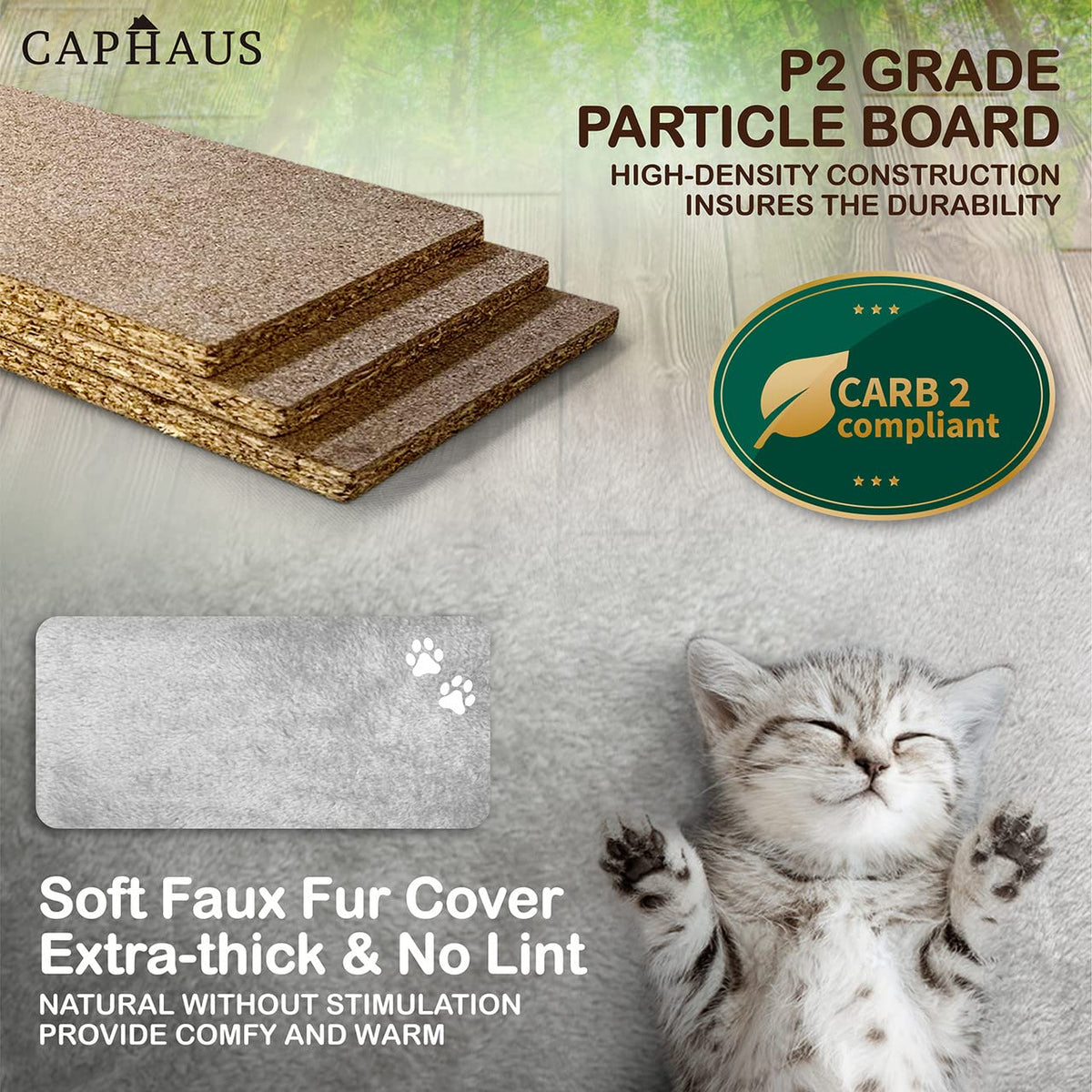 70-Inch Multi-Level Cat Tree with Hammock and Cat Cave P3734