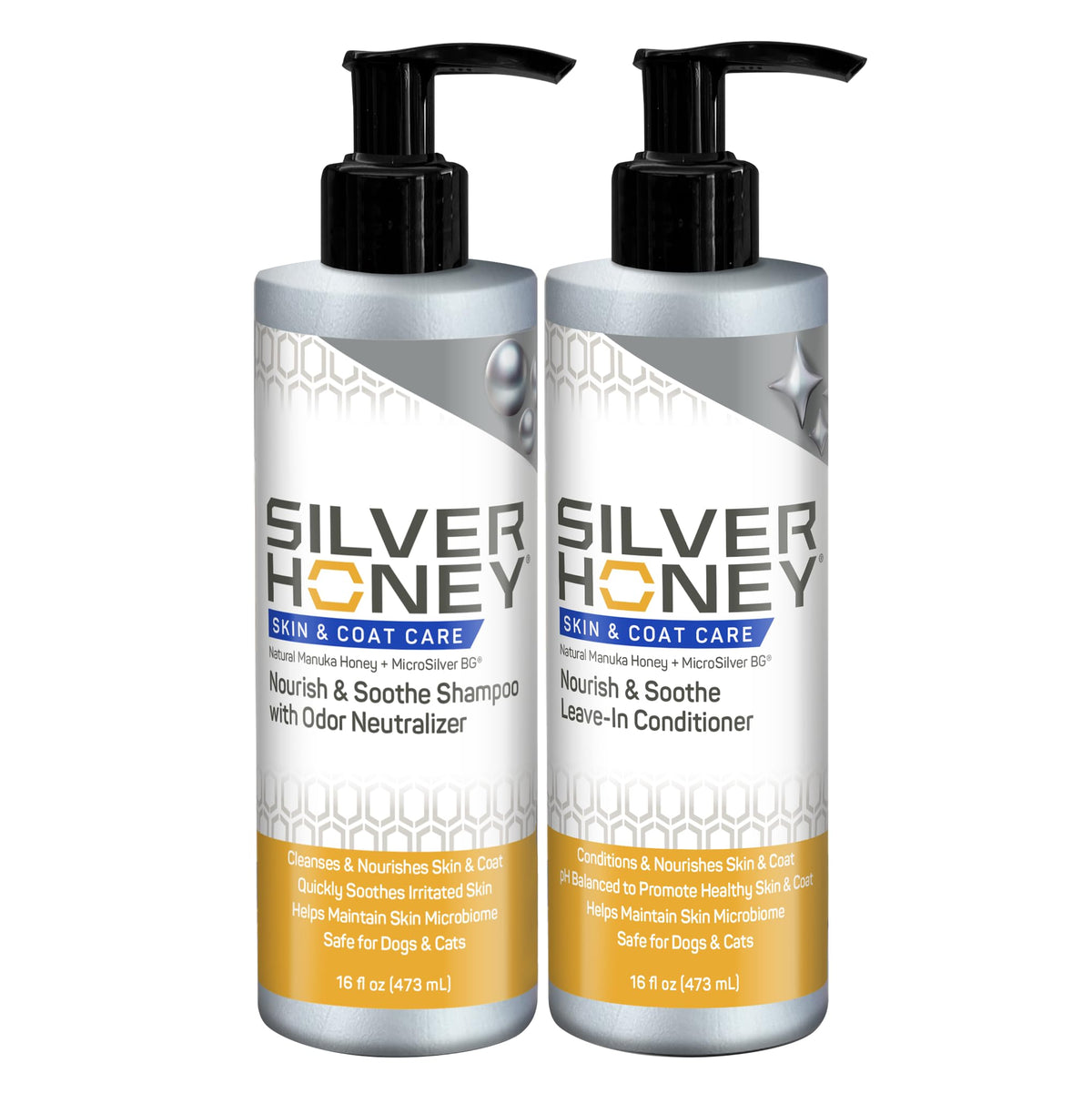 Silver Honey Skin & Coat Care Grooming 2pc Combo T165229