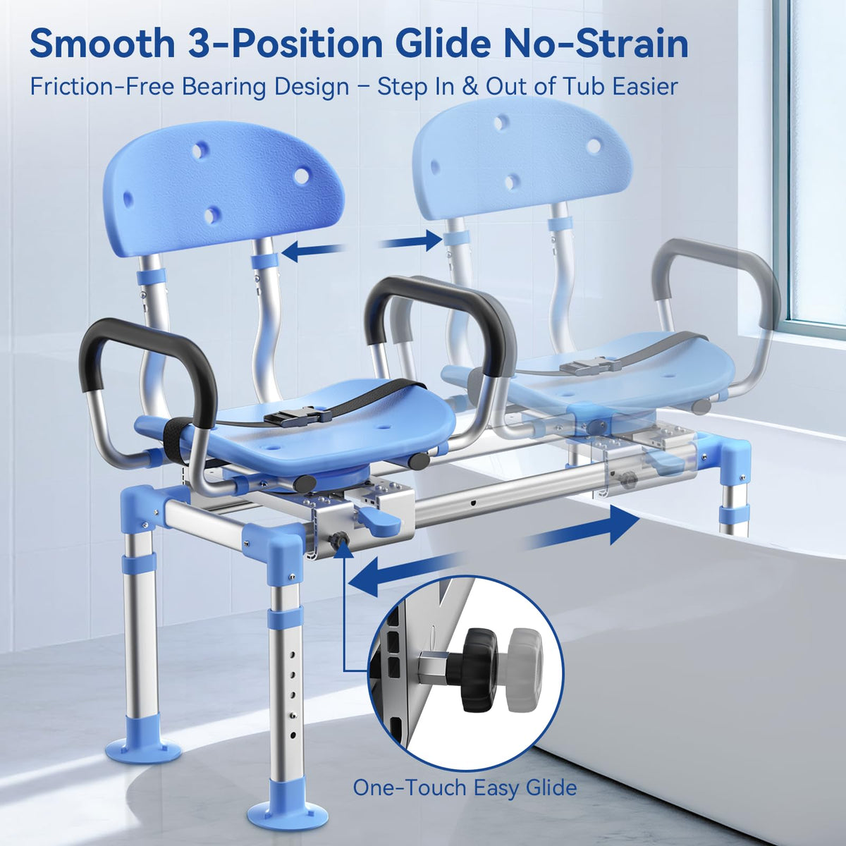 Sliding Shower Chair Tub Transfer Bench K3592