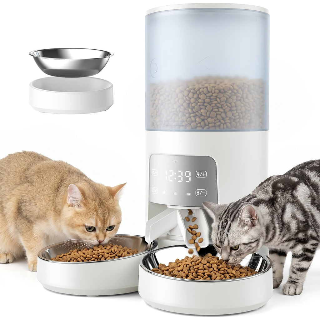 Automatic Cat Feeder 6L White O764889