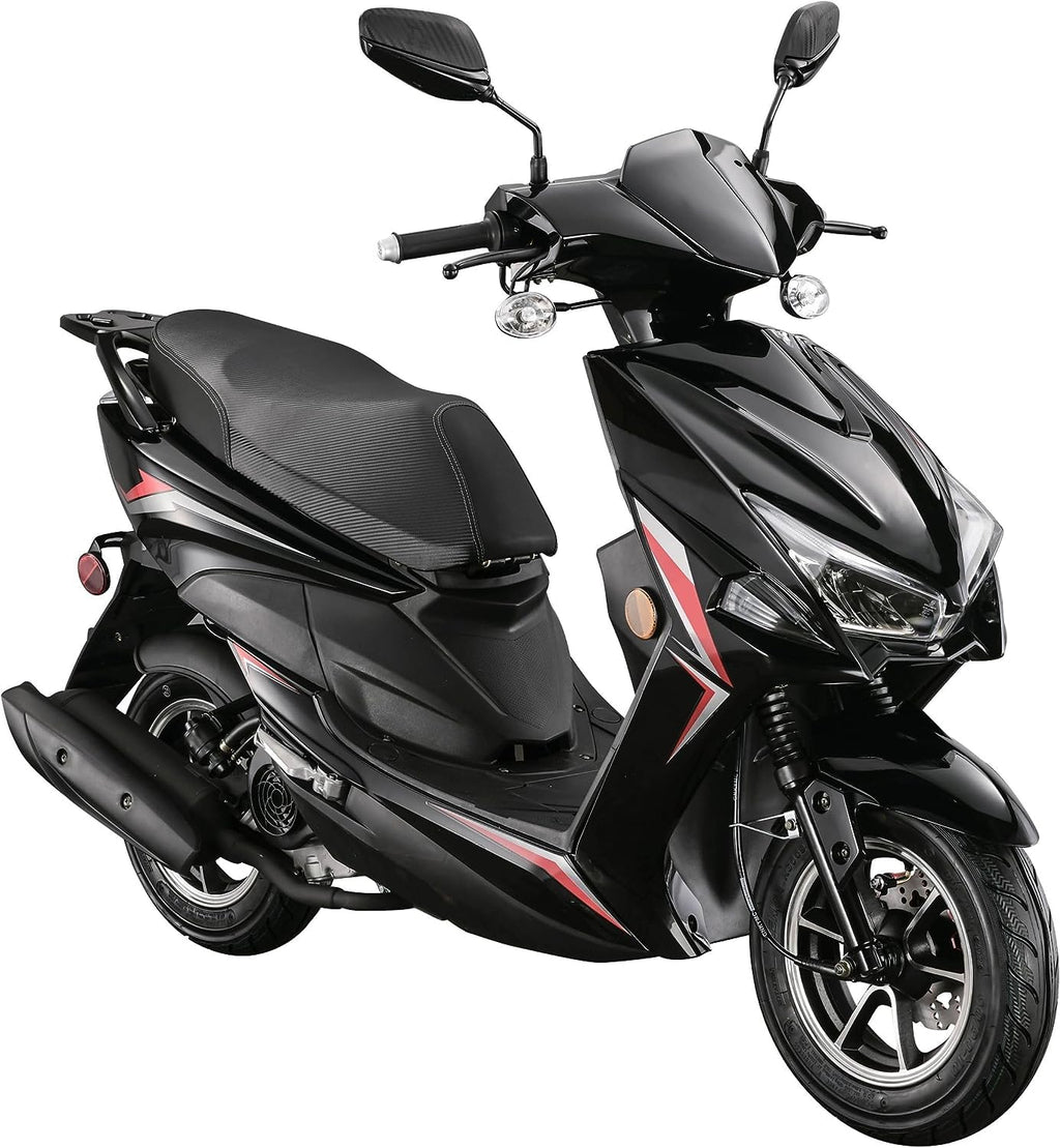150cc Gas Automatic Scooter Moped with 10" Aluminum Wheels U6857