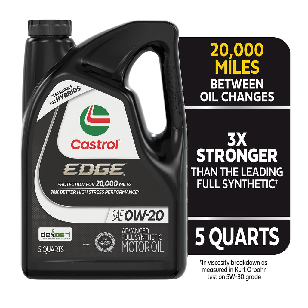 0W-20 Full Synthetic Motor Oil, 5 Quarts I2851