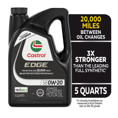 0W-20 Full Synthetic Motor Oil, 5 Quarts I2851