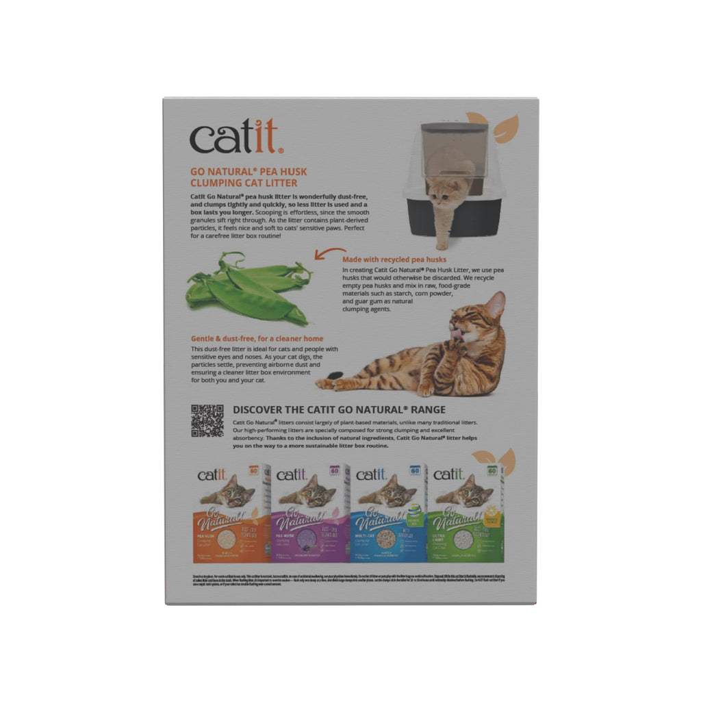 Pea Husk Clumping Cat Litter 12.3 lb Pack of 2 W279265