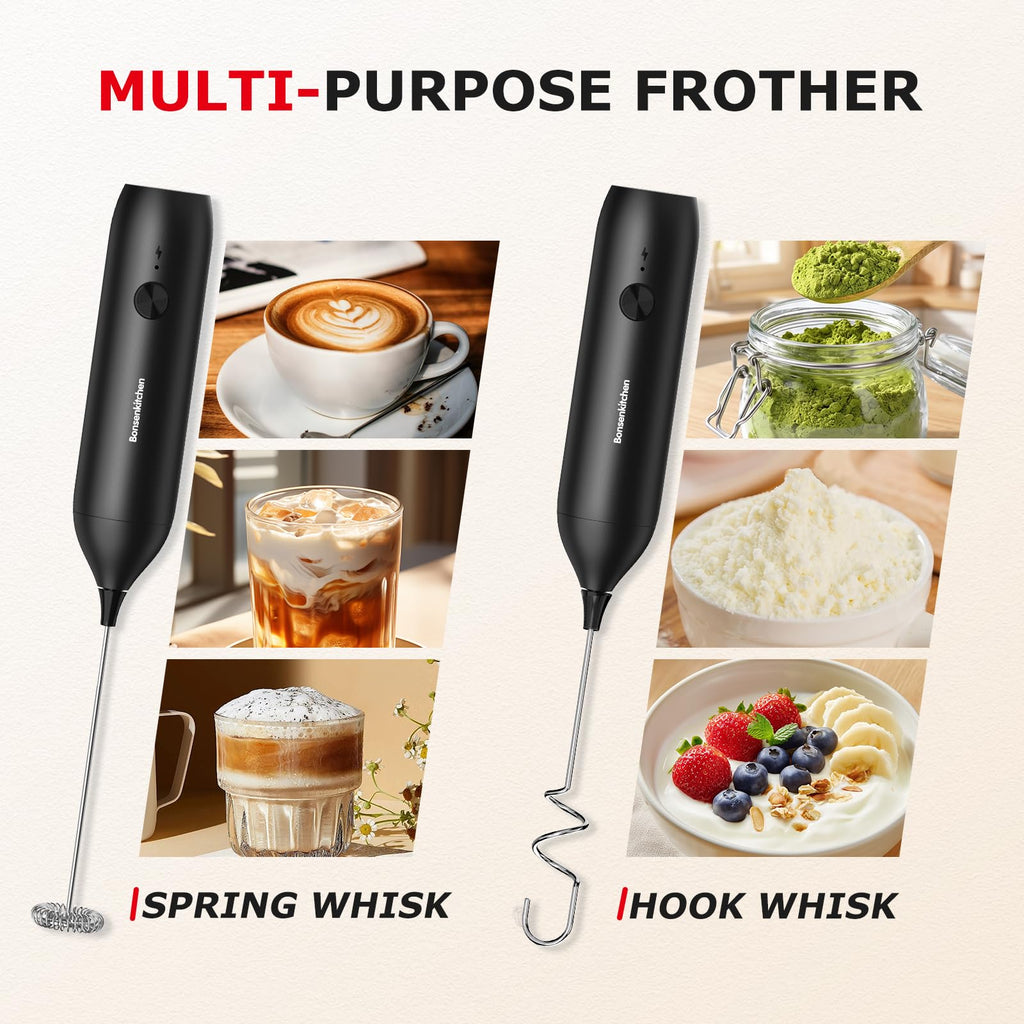 Rechargeable Handheld Milk Frother Y739762
