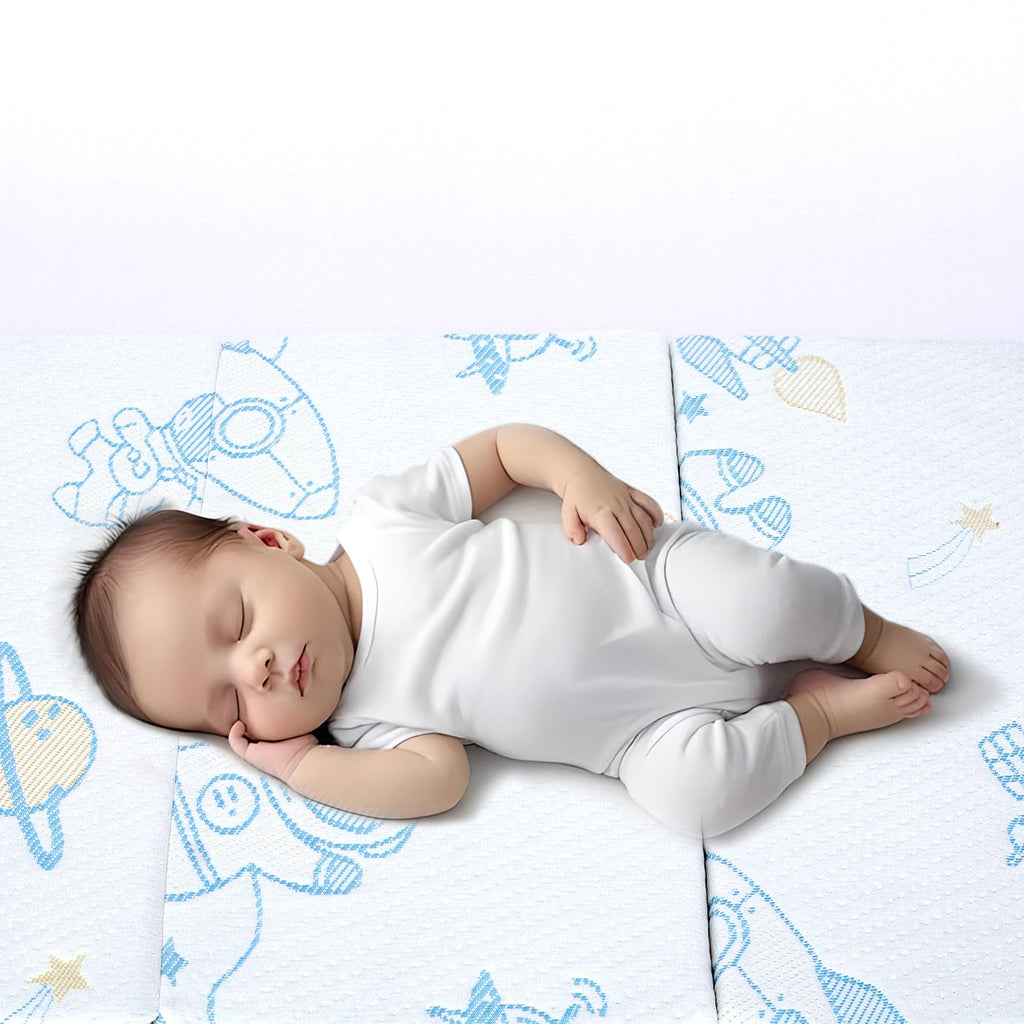 Trifold Portable Pack and Play Mattress Pad with Washable Cover B126