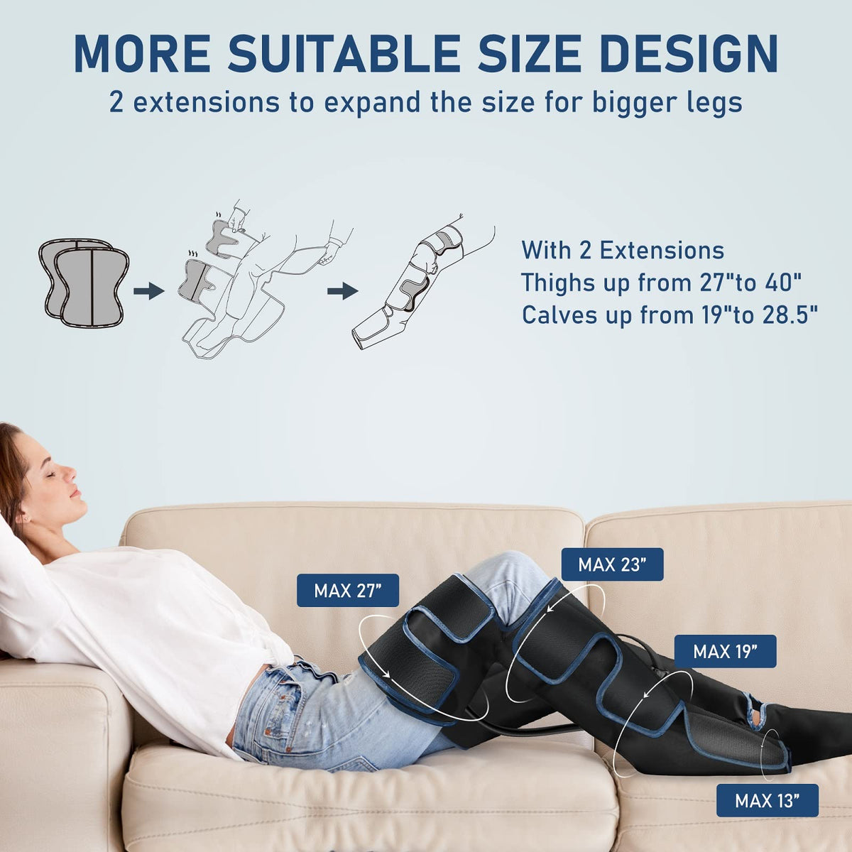 Leg Massager with Heat and Compression D866