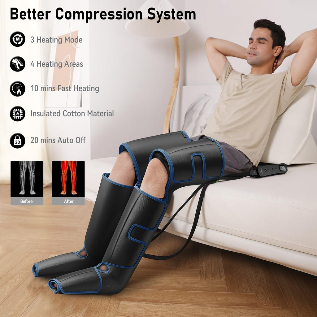 Leg Massager with Heat and Compression D866