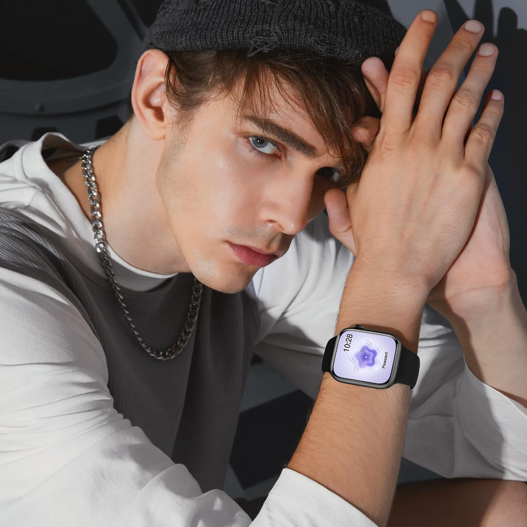 Silicone Band Compatible with Apple Watch 38mm 40mm 41mm 42mm 44mm 45mm 49mm B8486
