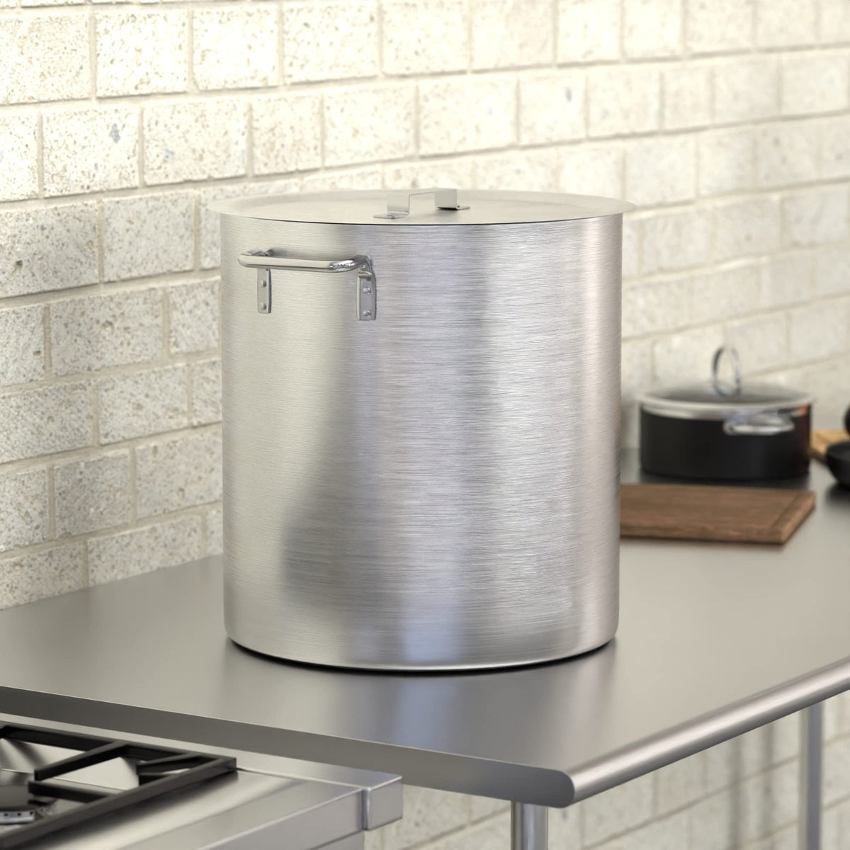 60 Qt. Aluminum Stock Pot with Lid H207822