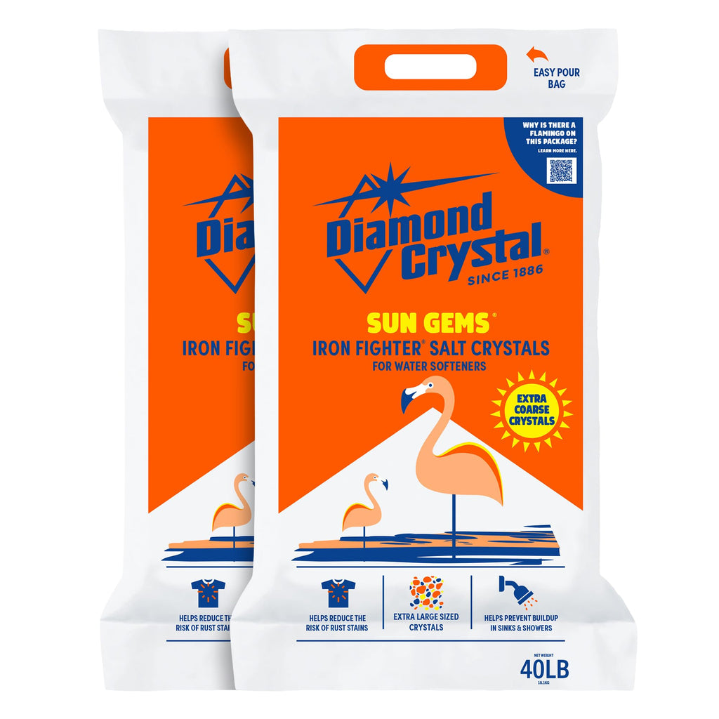 2 Pack Water Softener Salt, 40 Pounds B164095