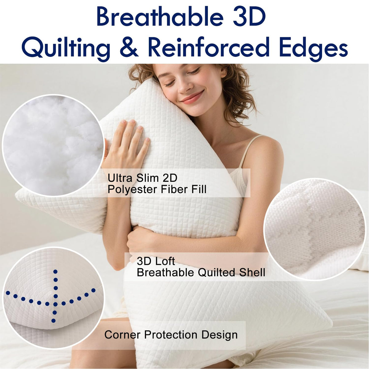 King Size Down Alternative Pillows Set of 2 D7024