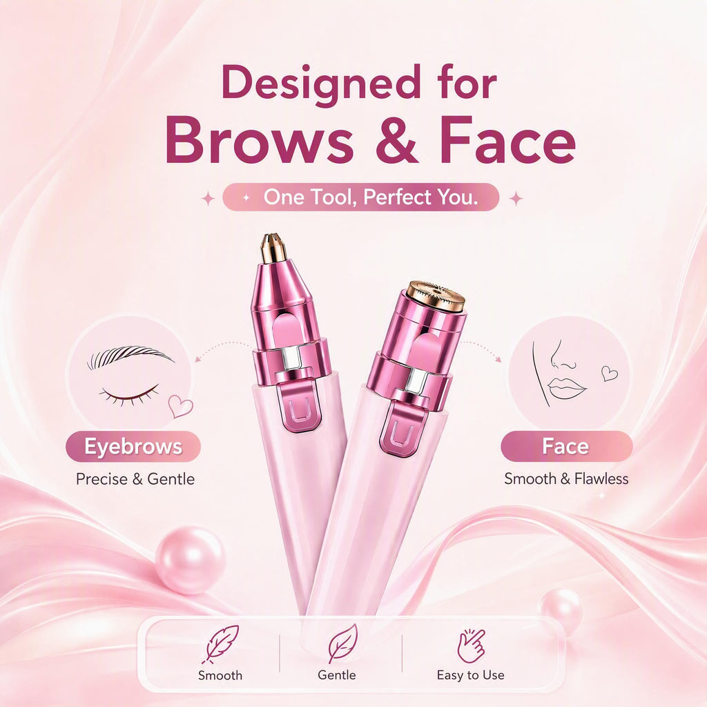 Pink USB Rechargeable Facial Hair Remover F12269