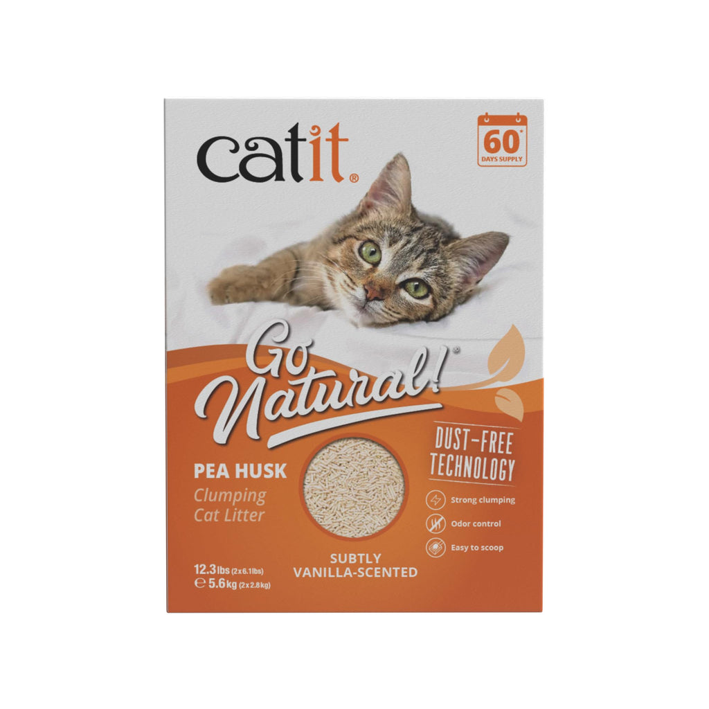 Pea Husk Clumping Cat Litter 12.3 lb Pack of 2 W279265