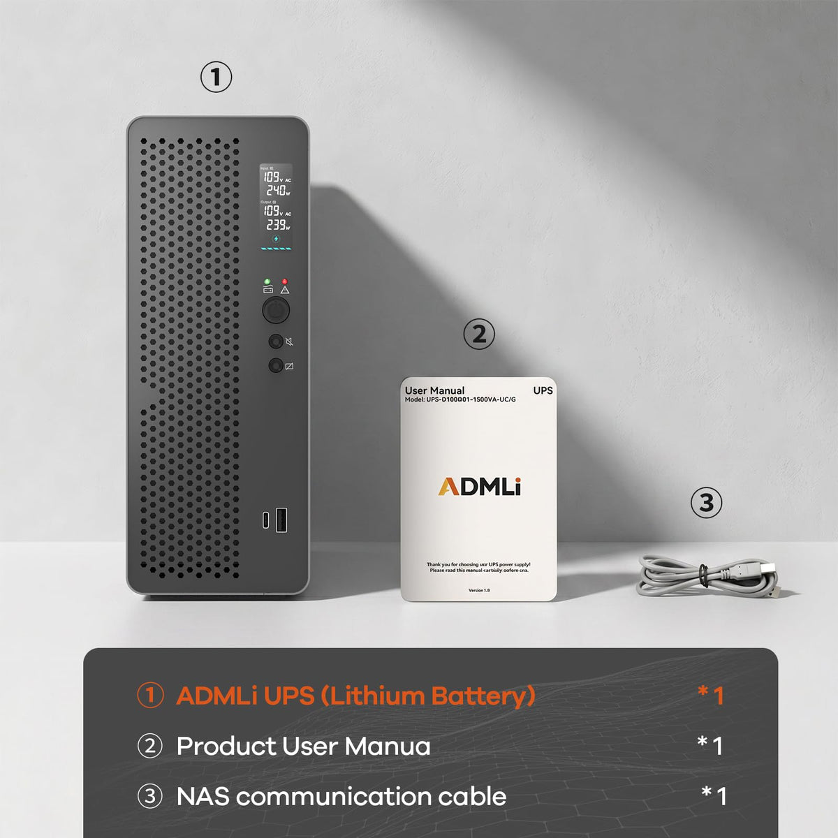 1500VA/1000W LiFePO4 UPS Battery Backup R3715