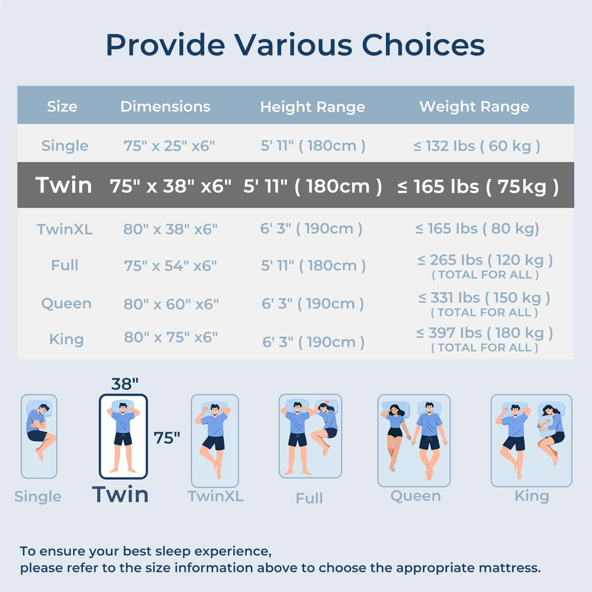 Foldable Mattress Medium Twin Size R21421