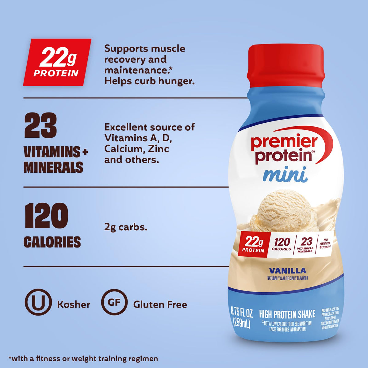 Vanilla 22g Protein Shake 12 Pack W222919