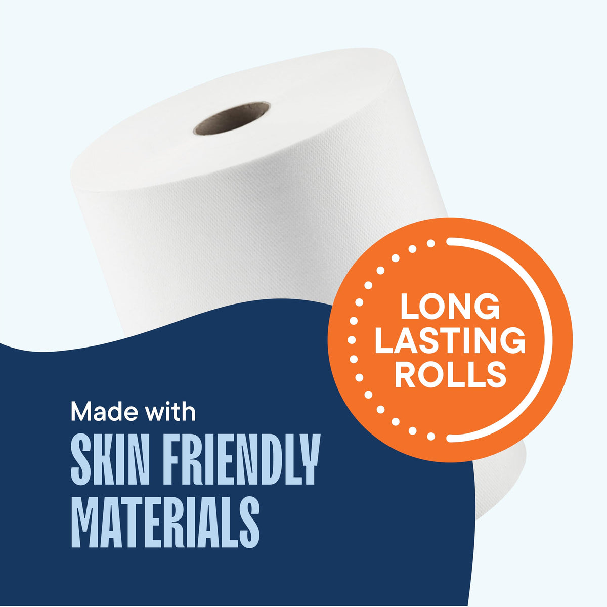 10 x 800 White Paper Towel Rolls 6 Pack N1247