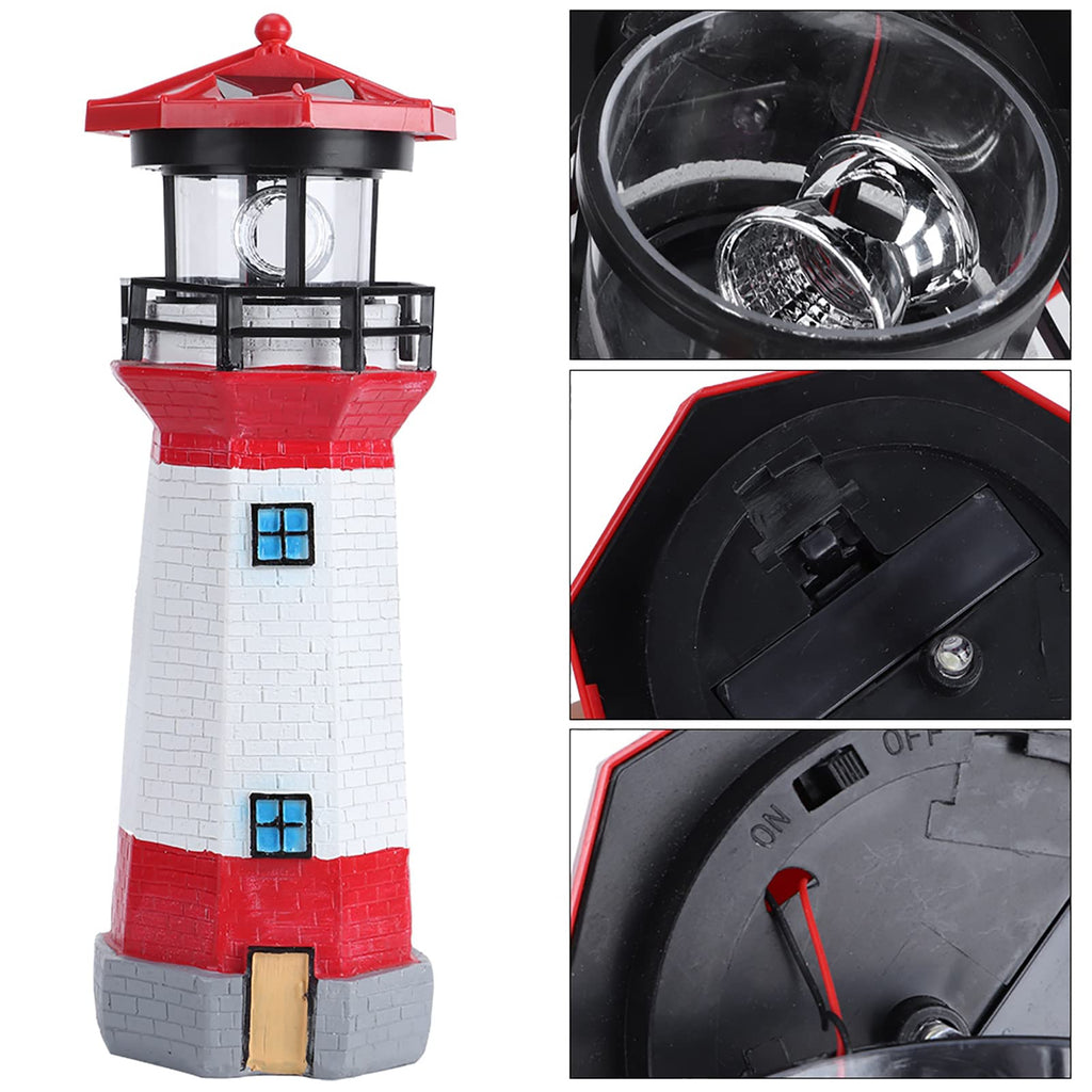 Solar Powered LED Lighthouse E228606