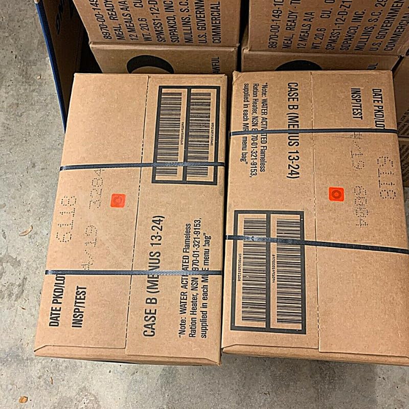 MRE Meals Ready to Eat A and B Cases with Heater A494