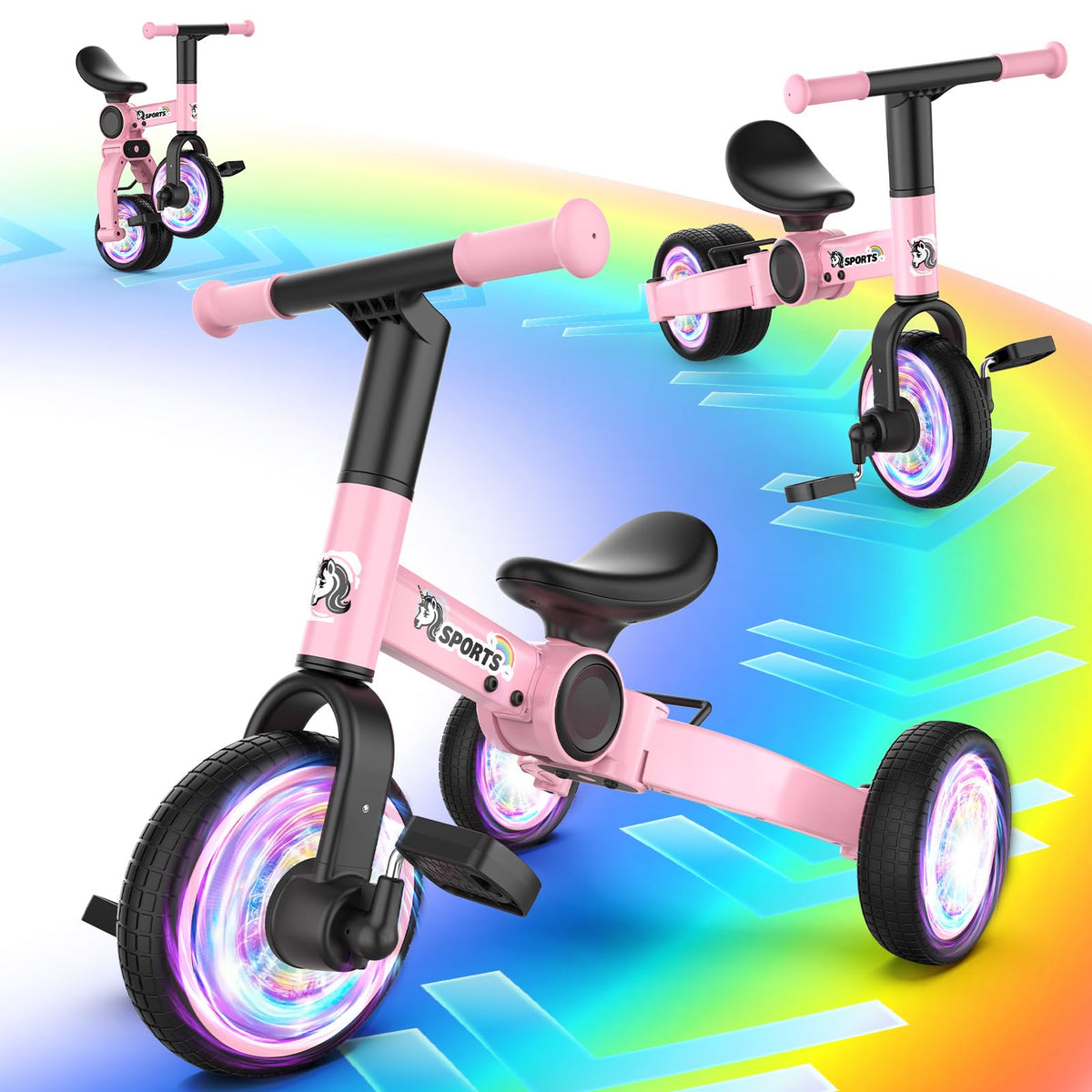 3 in 1 Toddler Balance Bike with Removable Pedals D20674