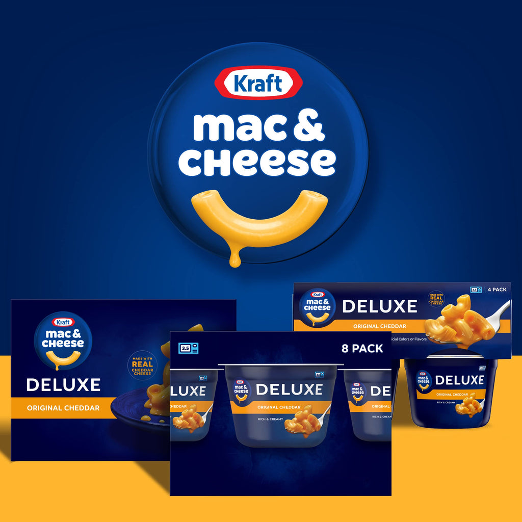 Kraft Mac and Cheese Dinner, 8 Microwaveable Cups, Original, 2.39 oz V782819