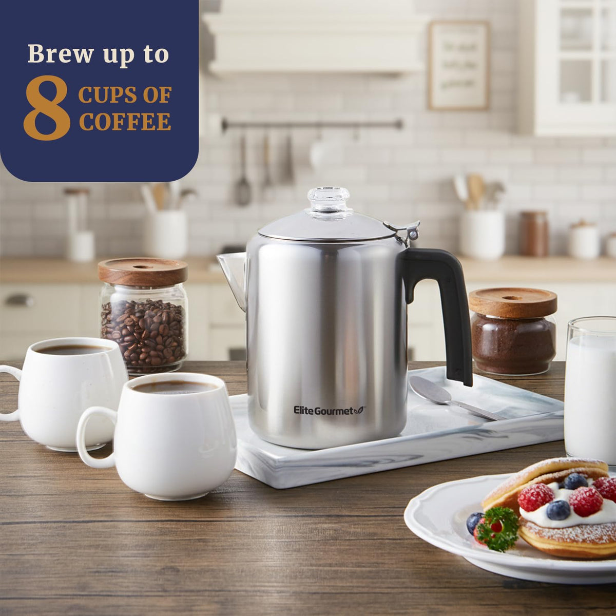 8-Cup Stovetop Coffee Percolator D98140