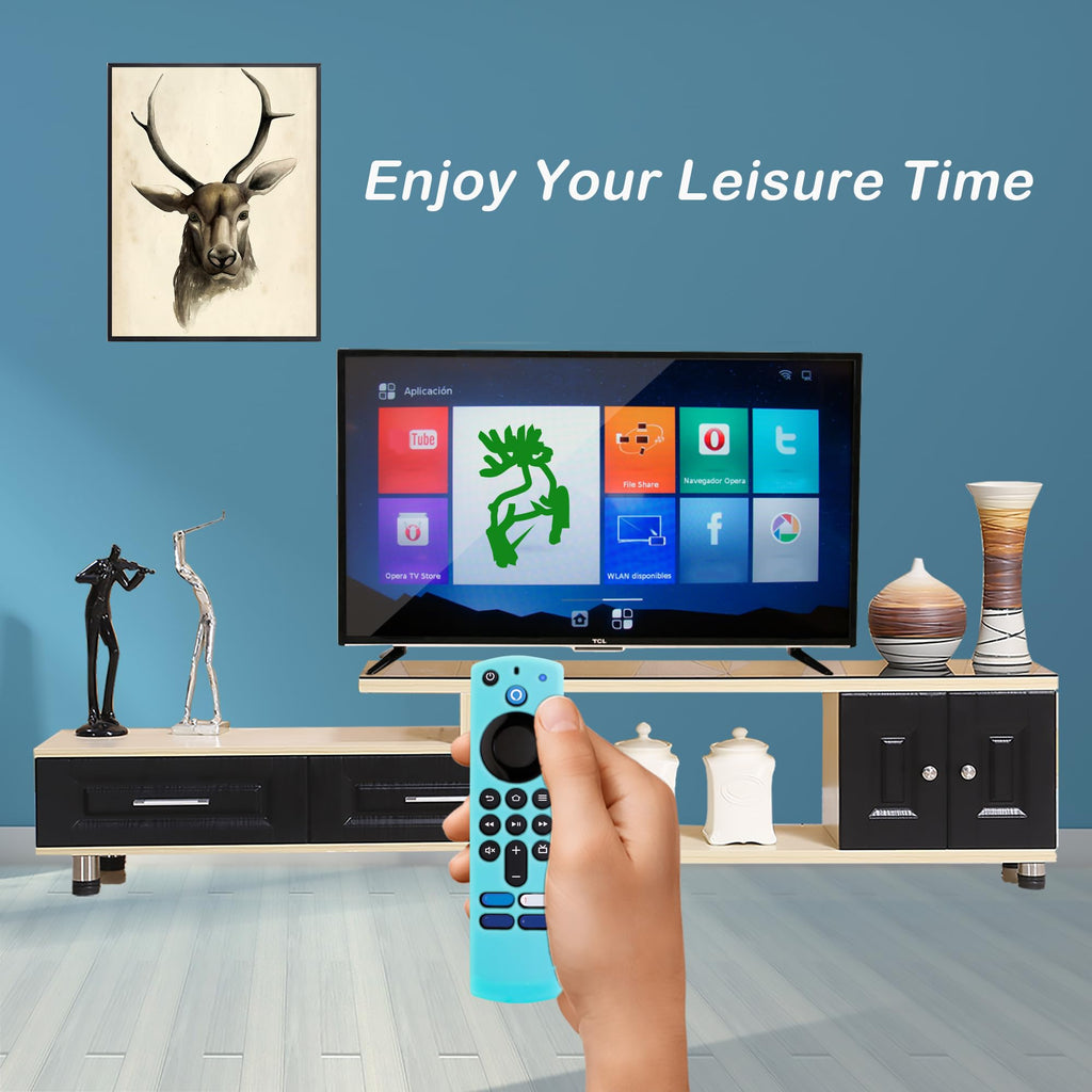 Silicone Remote Cover Glow in The Dark Blue Y511