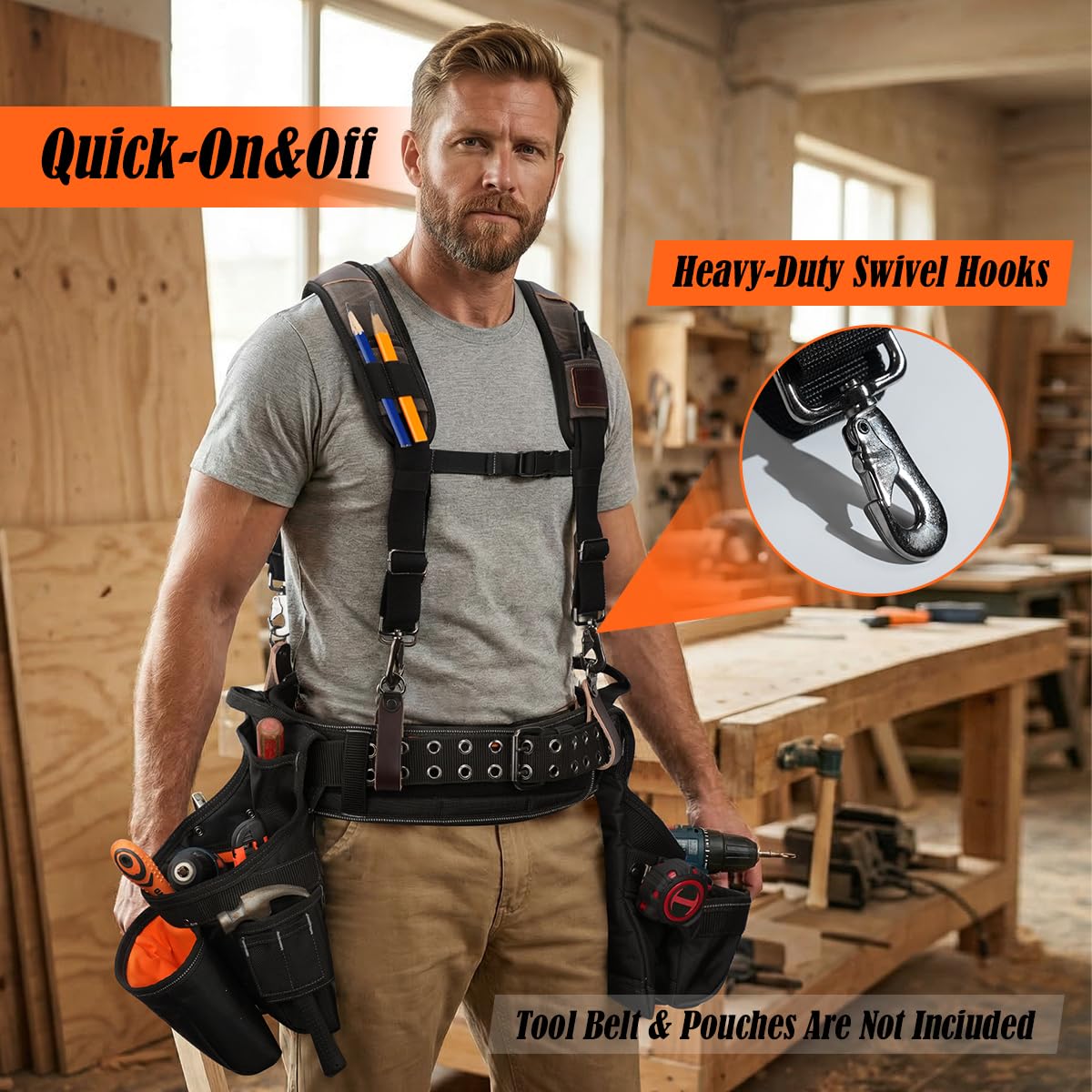 Canvas Tool Belt Suspenders H400
