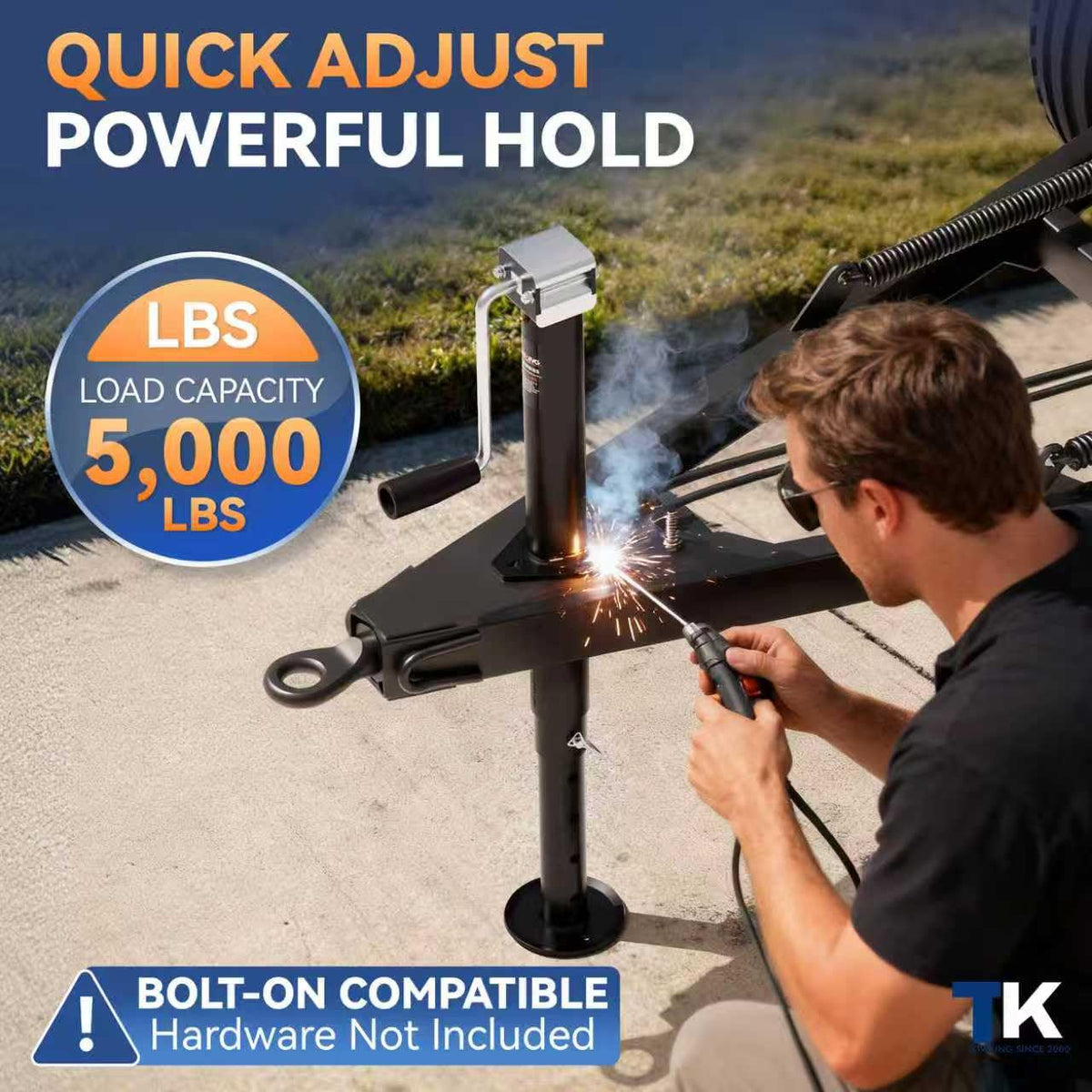 15" Side Wind A Frame Trailer Jack H645
