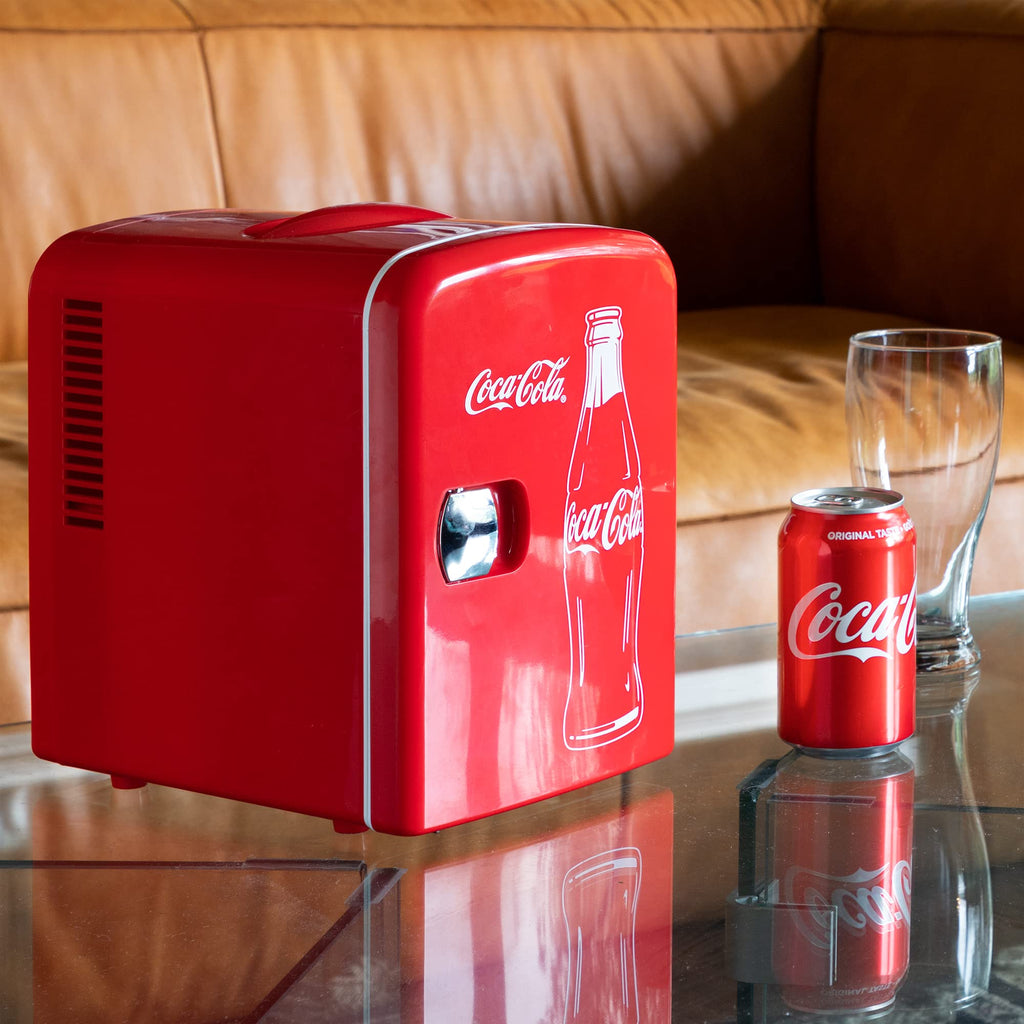 4L 6 Can Mini Fridge Portable Cooler Red G4050