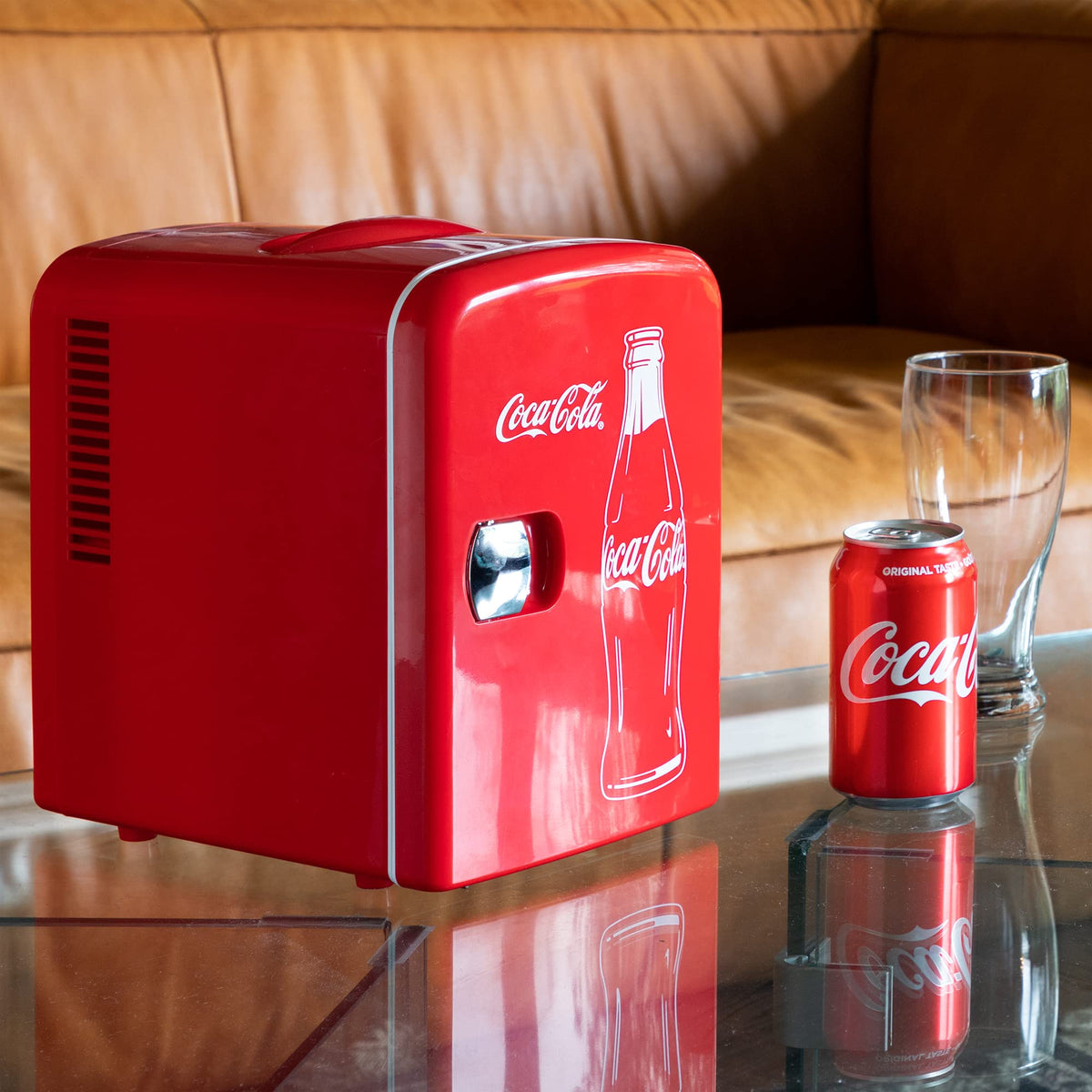 4L 6 Can Mini Fridge Portable Cooler Red G4050