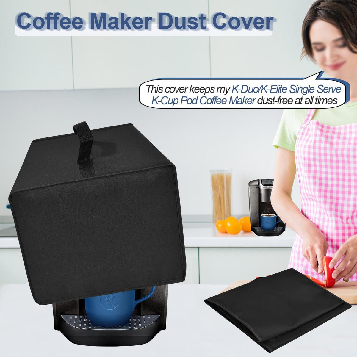 Black Coffee Maker Cover E38350