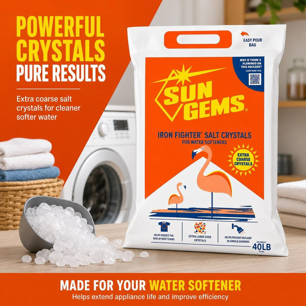 40 lb Extra Coarse Water Softener Salt Crystals N22811