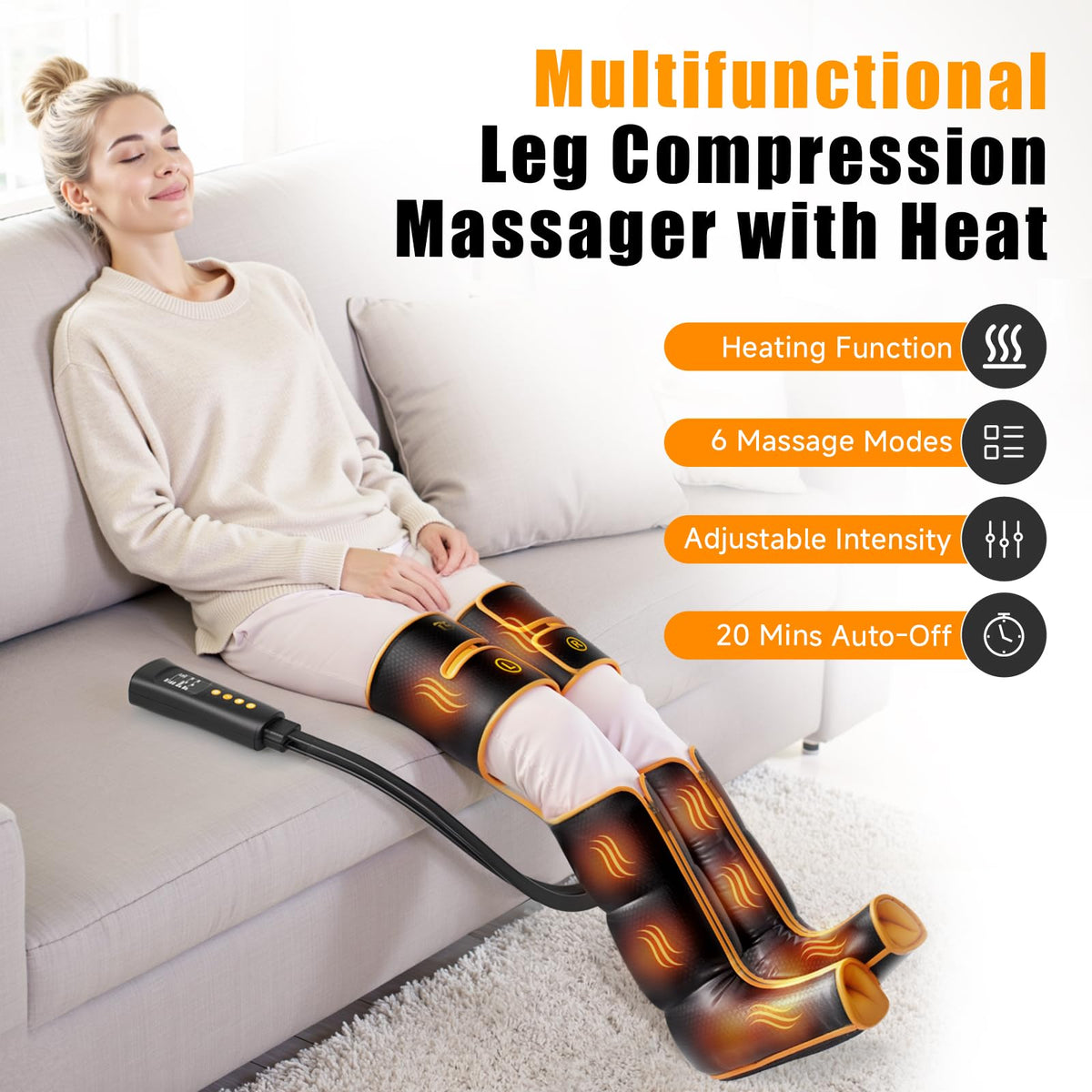 Leg Compression Massager with Heat P9451