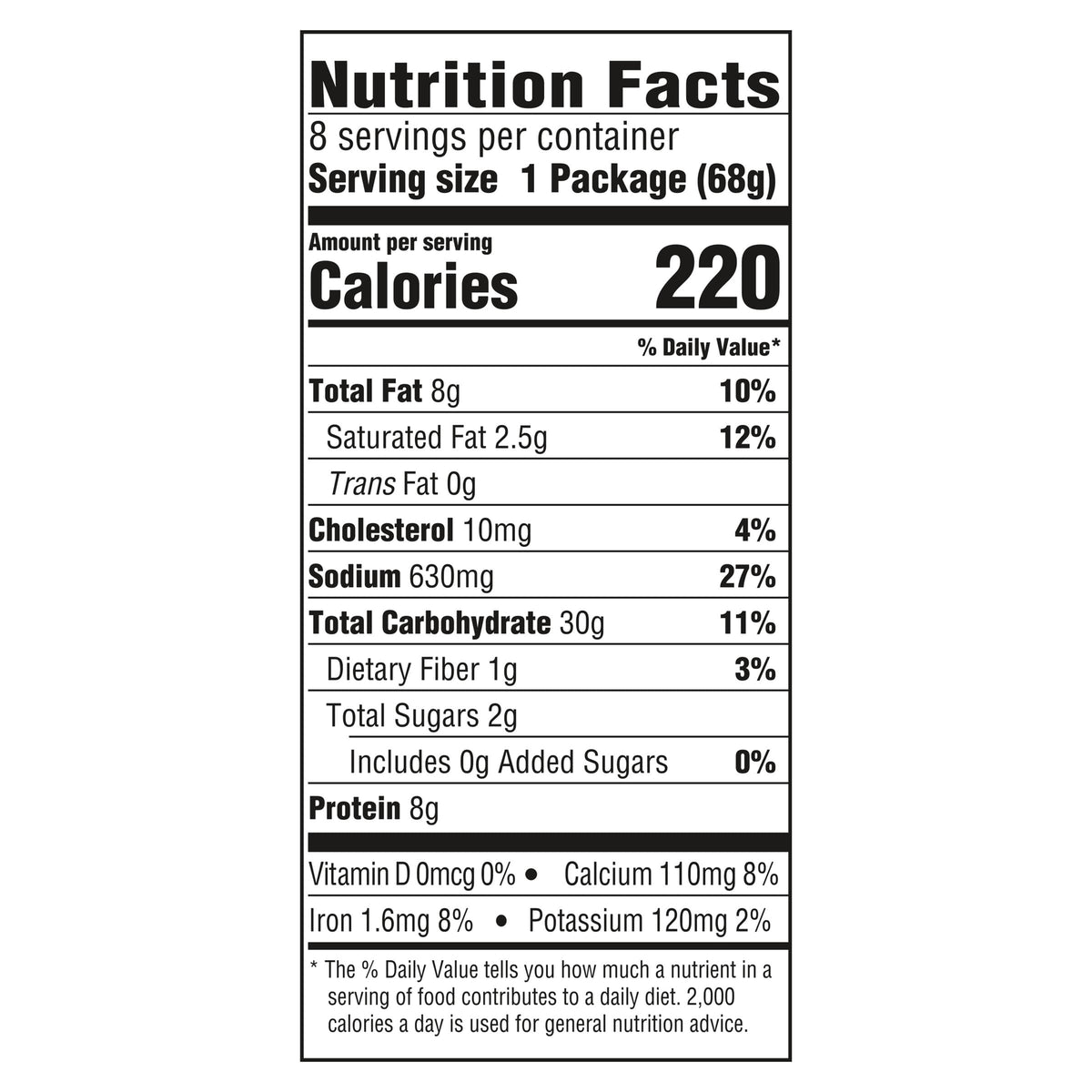 Kraft Mac and Cheese Dinner, 8 Microwaveable Cups, Original, 2.39 oz V782819