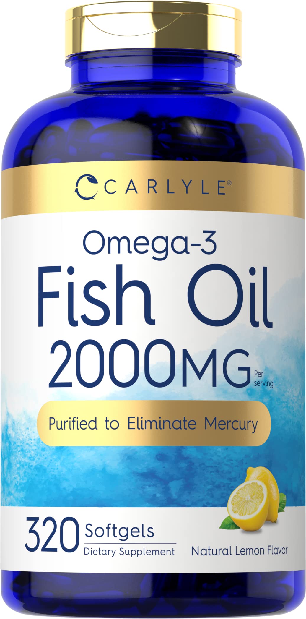 Fish Oil Omega 3 Supplements 2000mg 320 Softgels EPA & DHA E2522