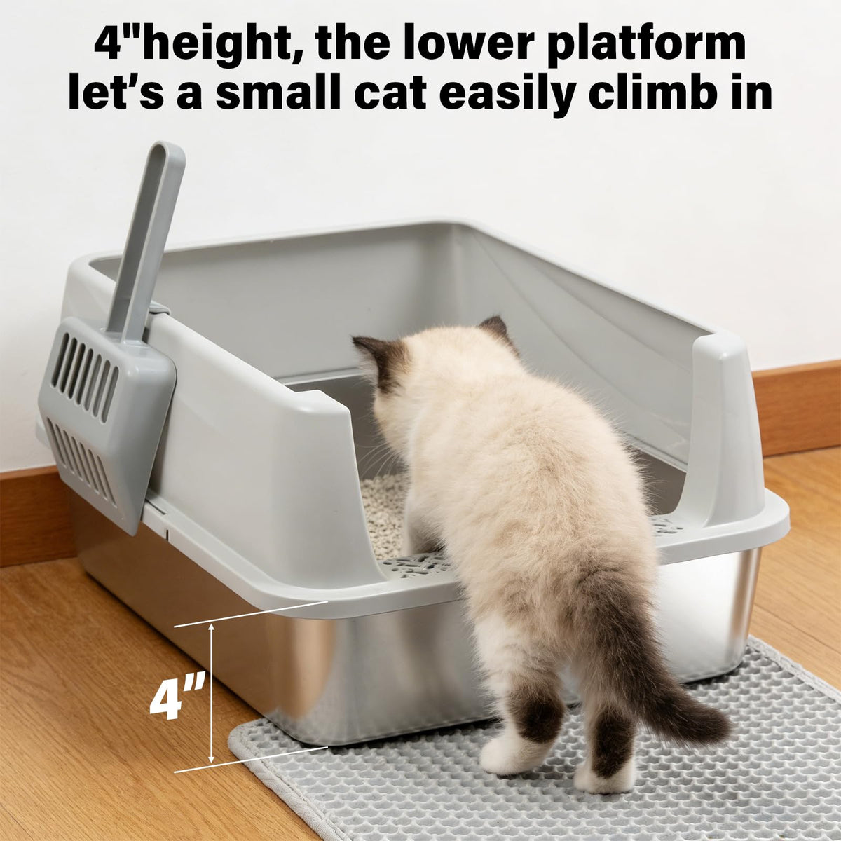 Stainless Steel Small Litter Box C939