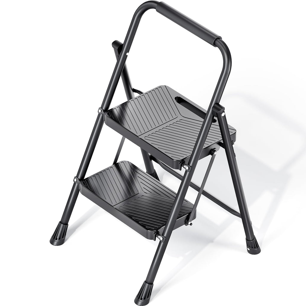 Folding 2 Step Ladder with Anti-Slip Pedals F7314
