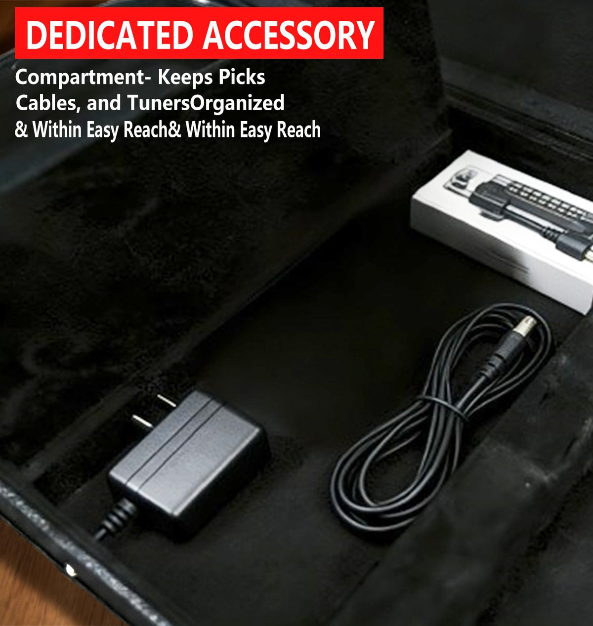 39 Inch Wooden Hard Shell Electric Guitar Case with Lock Latch X555